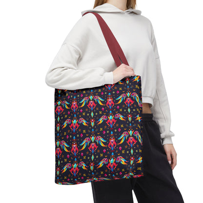 Tote Bag (AOP), Virgo, Zodiac v1, Jewel Pattern