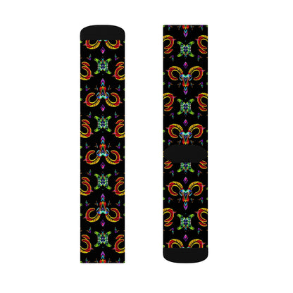 Sublimation Socks, Aries, Zodiac v2, Jewel Pattern