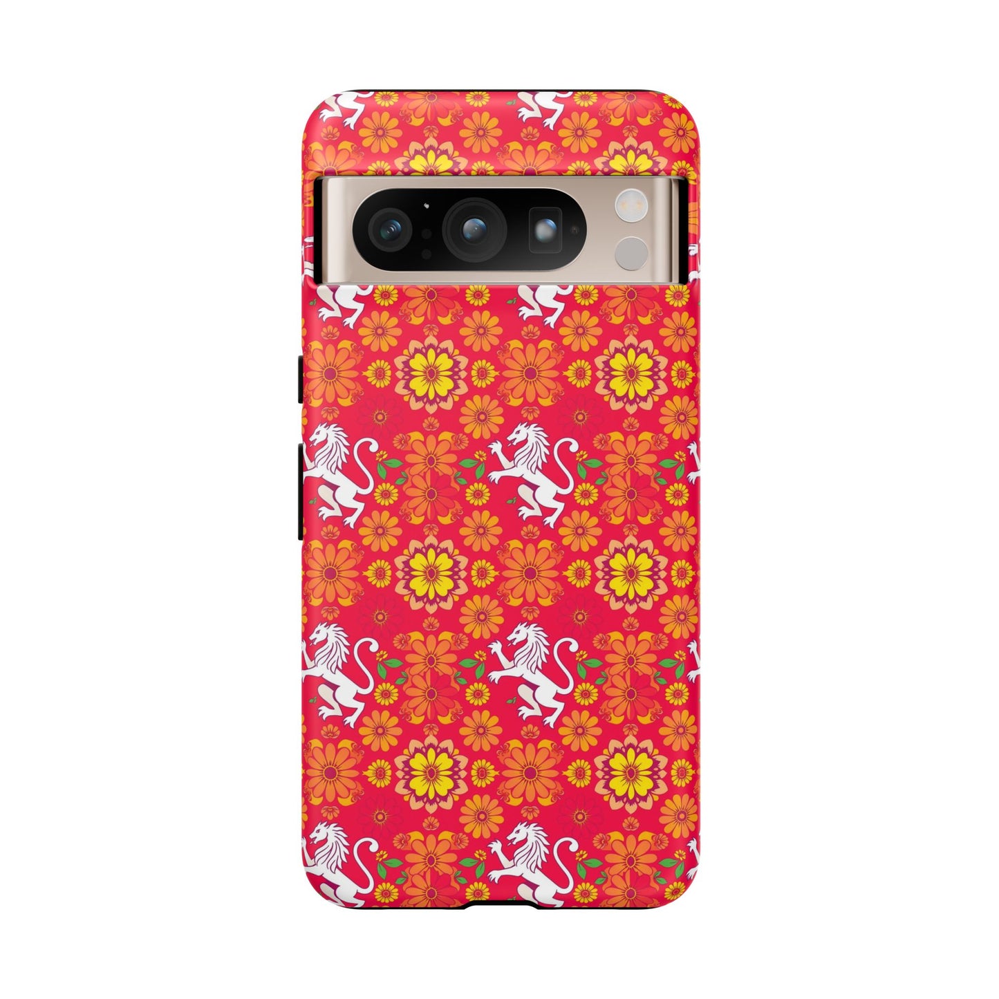 Tough Cases, Leo, Zodiac v4, Flower Pattern