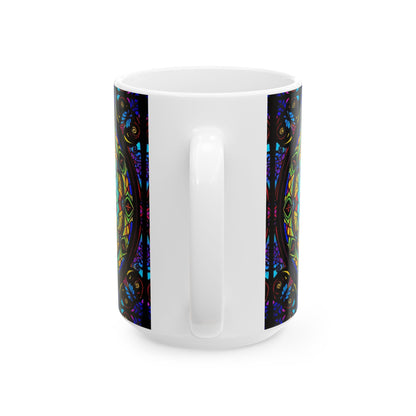 Ceramic Mug, (11oz, 15oz), Ceramic Coffee Mug, AOP, Glass Design v1, Libra Zodiac