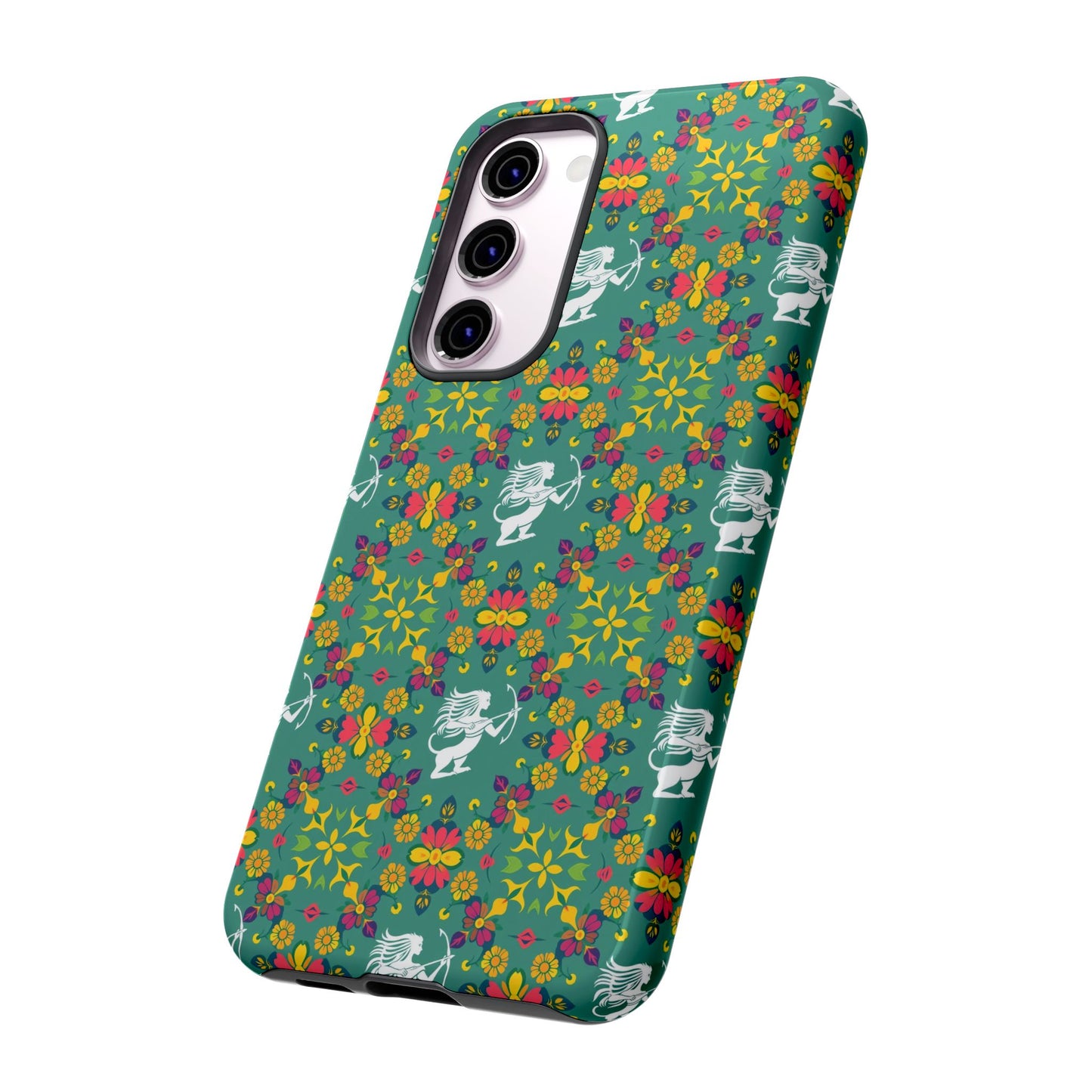 Tough Cases, Sagittarius, Zodiac, Flower Pattern