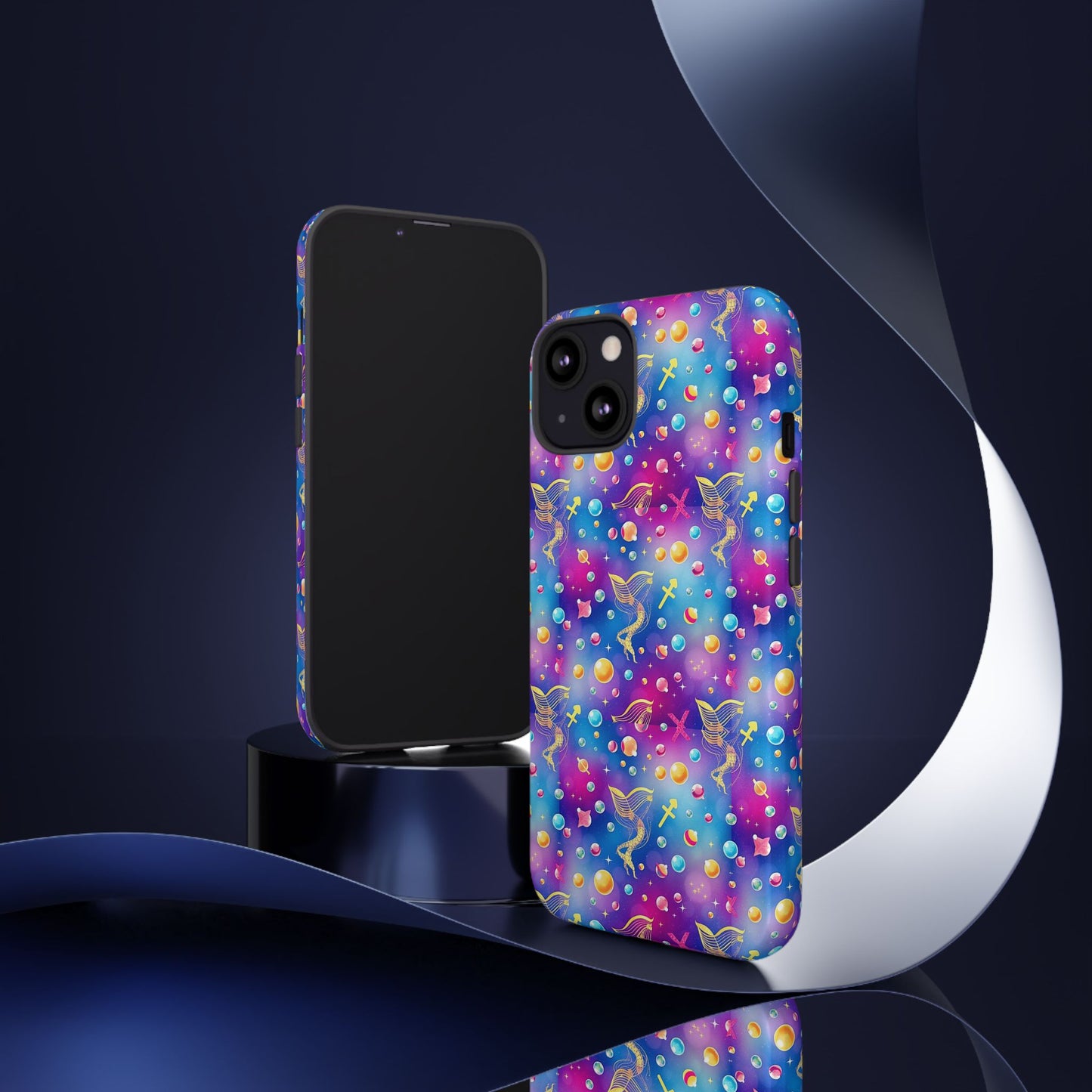 Tough Cases, Sagittarius, Zodiac v3, Bubble Pattern