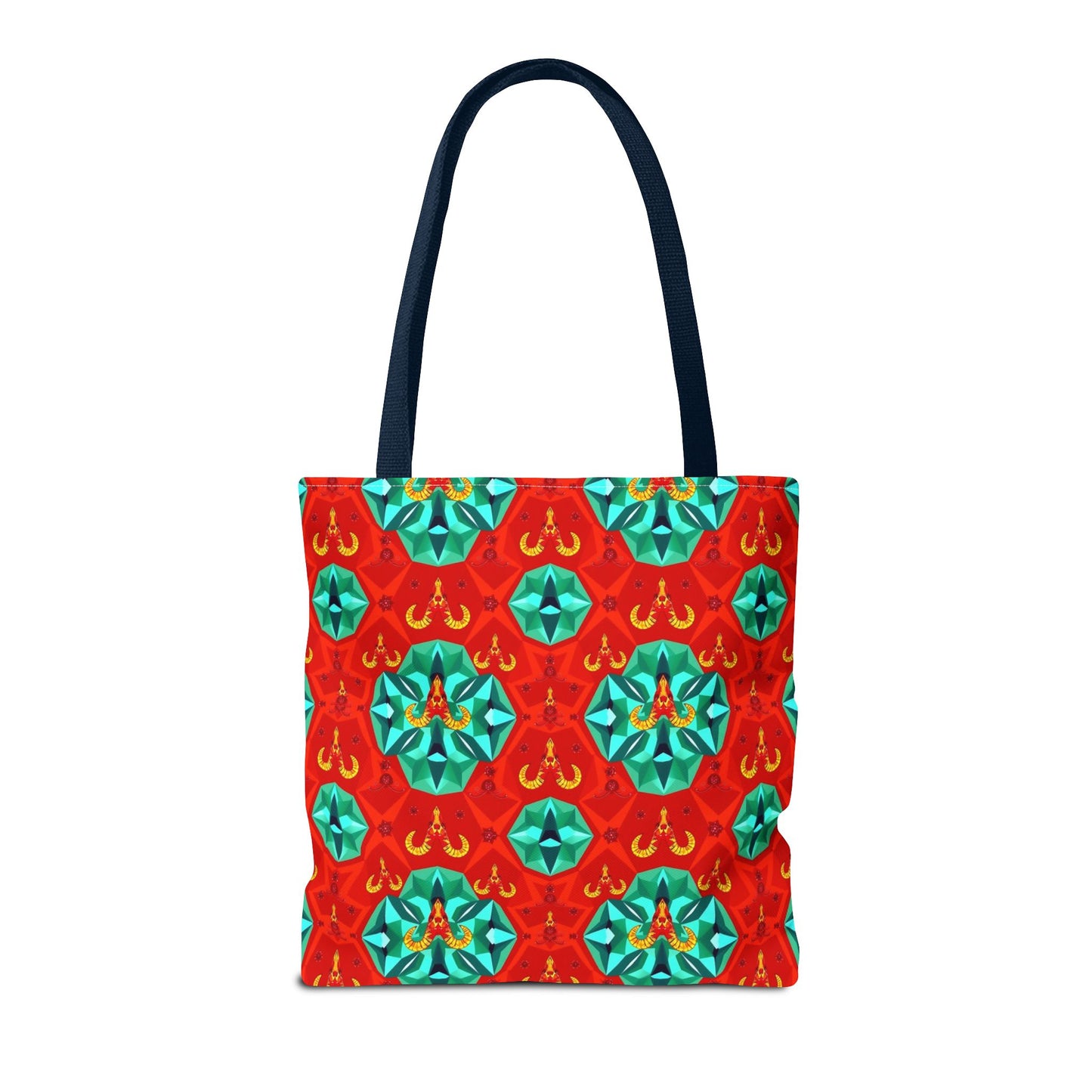 Tote Bag (AOP), Aries, Zodiac v1, Jewel Pattern
