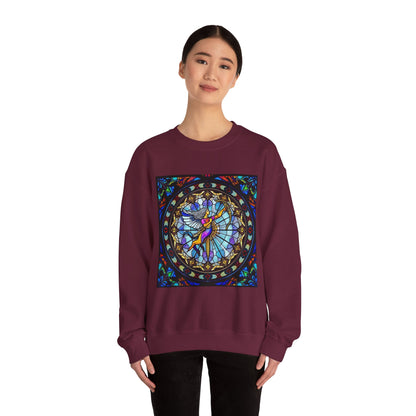 Unisex Heavy Blend™ Crewneck Sweatshirt, Glass, Sagittarius Zodiac Design