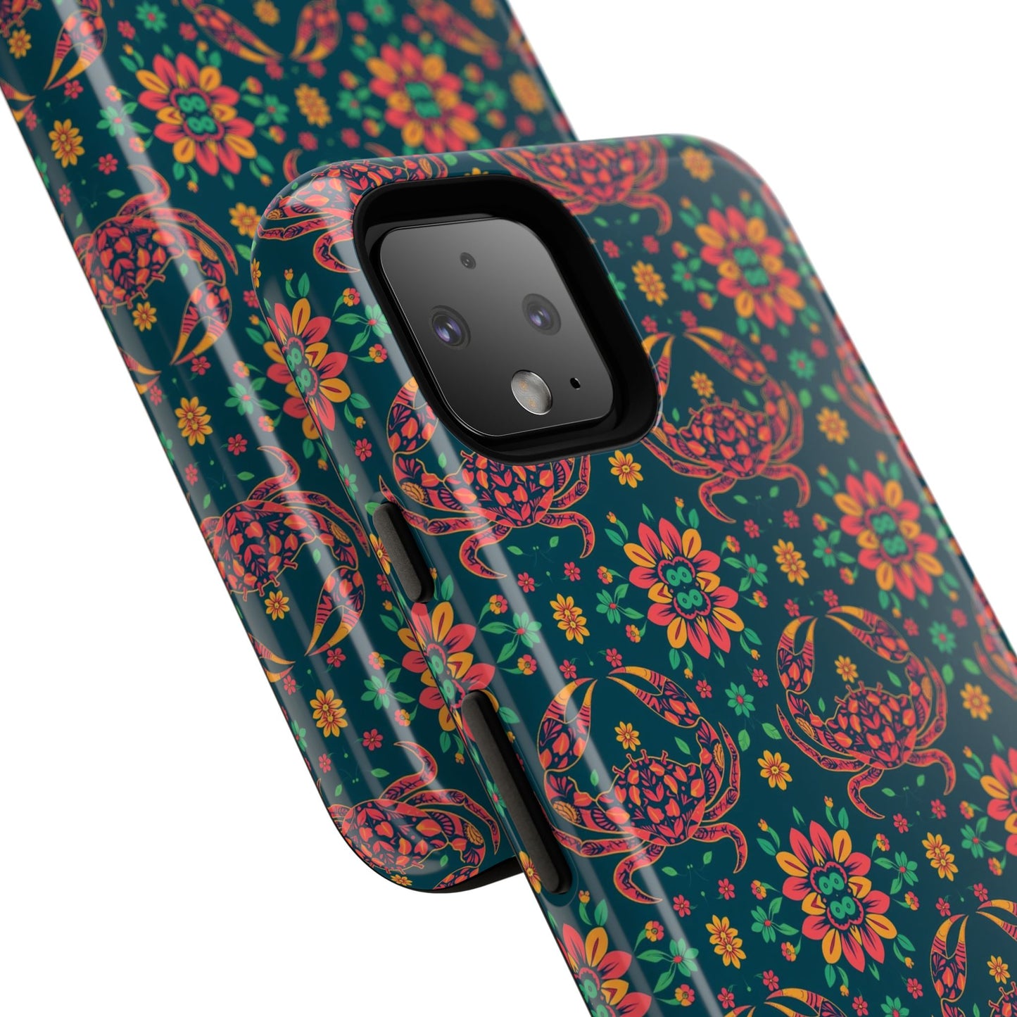 Tough Cases, Cancer, Zodiac v4, Flower Pattern