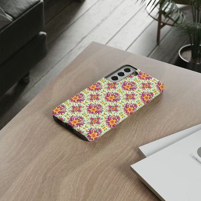 Tough Cases, Cancer, Zodiac v3, Flower Pattern