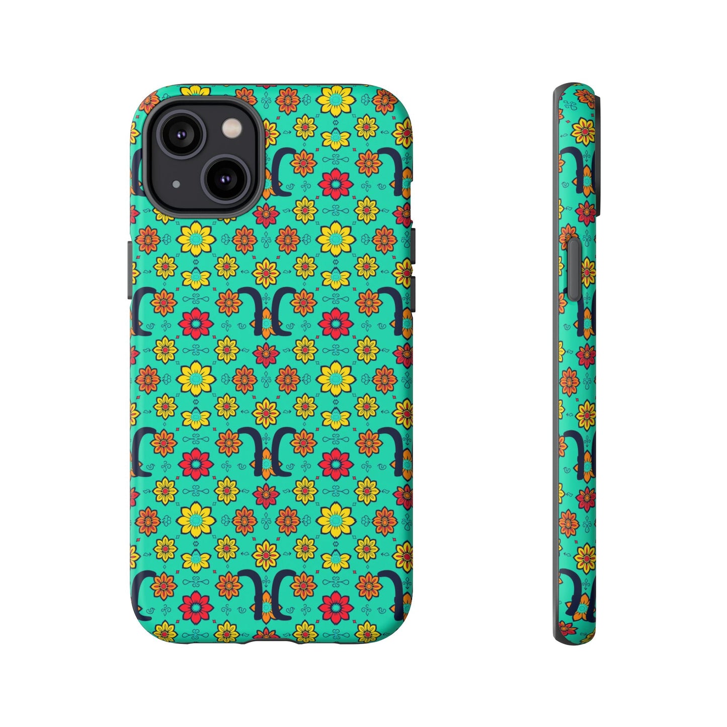 Tough Cases, Aquarius, Zodiac v2, Flower Pattern