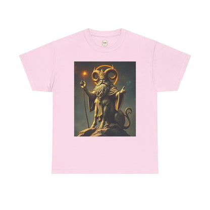 Unisex Heavy Cotton T-Shirt, Taurus God v1, Zodiac Design