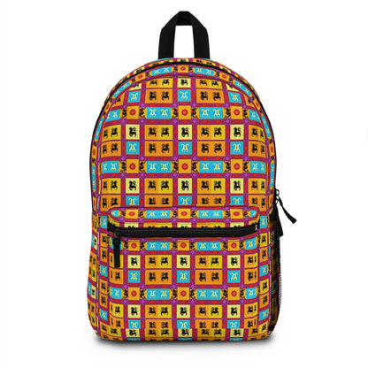 Backpack, Virgo, Zodiac v3, Shapes Pattern