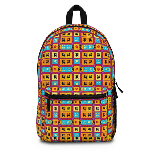 Backpack, Virgo, Zodiac v3, Shapes Pattern