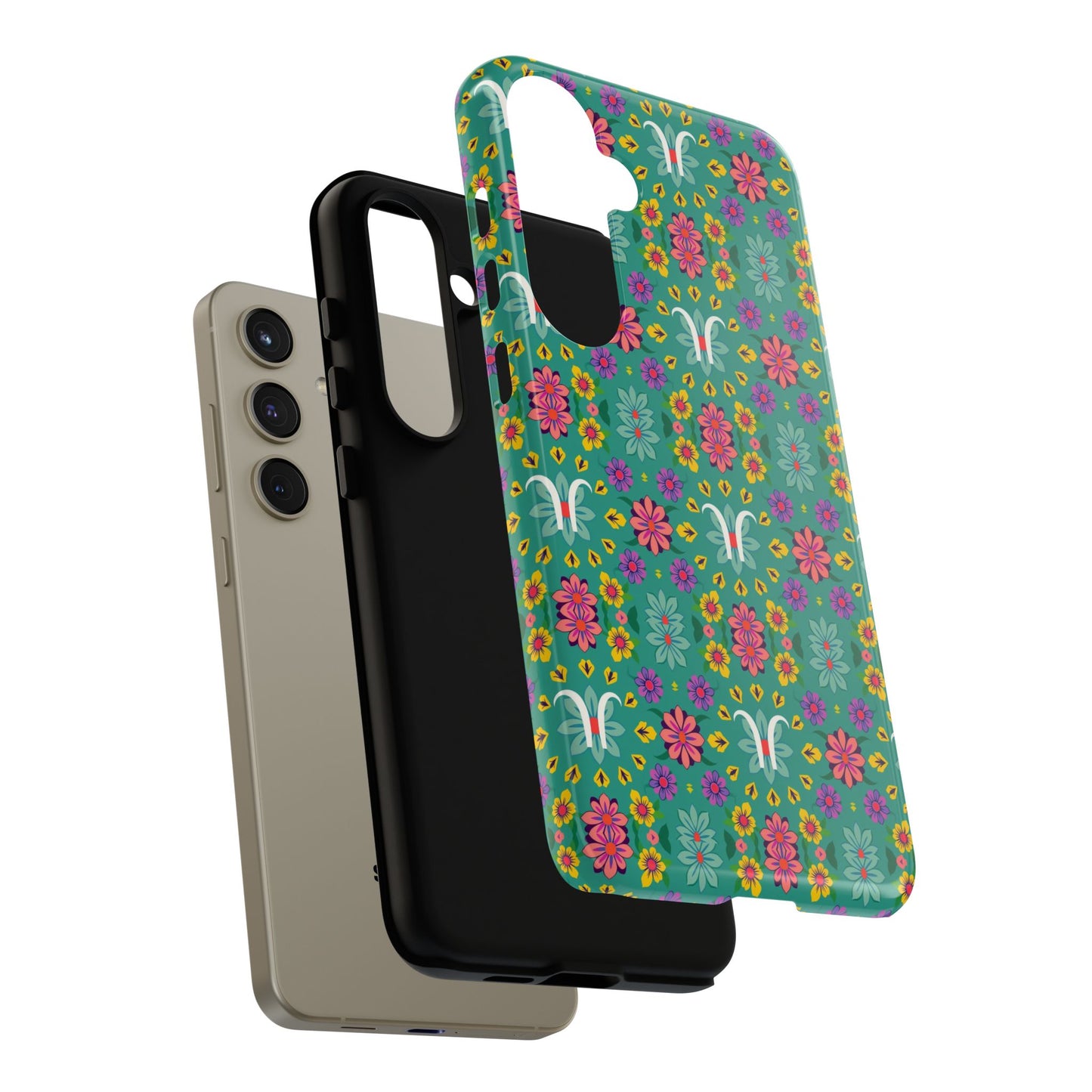Tough Cases, Aquarius, Zodiac v4, Flower Pattern