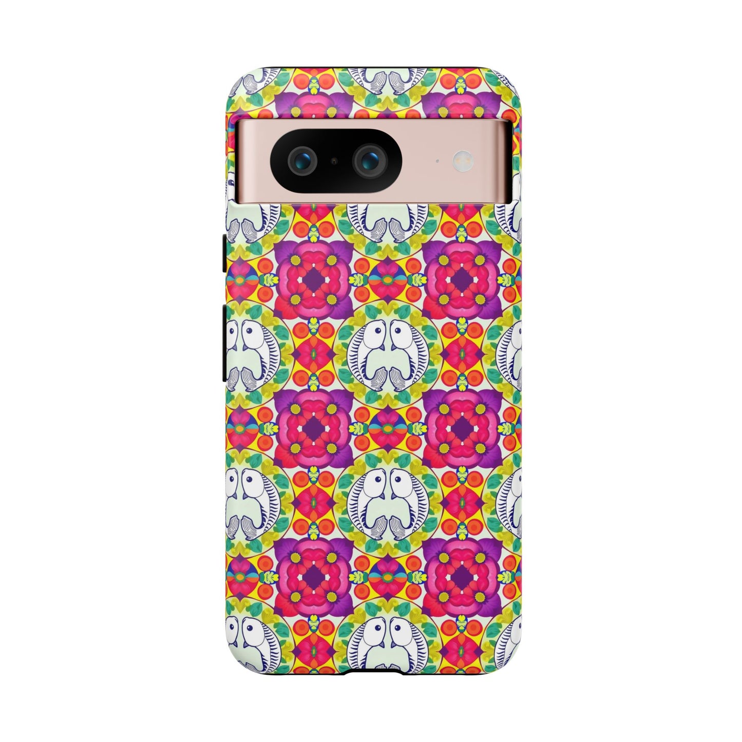 Tough Cases, Pisces, Zodiac v2, Flower Pattern