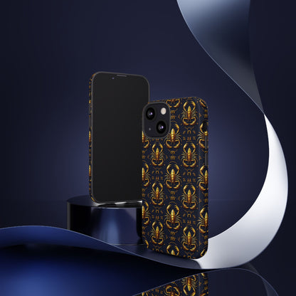 Tough Cases, Scorpio, Zodiac, Metal Pattern