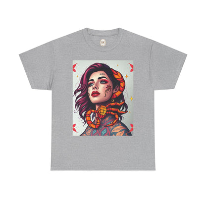 Unisex Heavy Cotton T-Shirt, Scorpio, Zodiac v3, Sexy Art