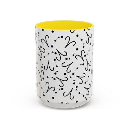 Accent Coffee Mug with the Aries sign (11, 15oz)