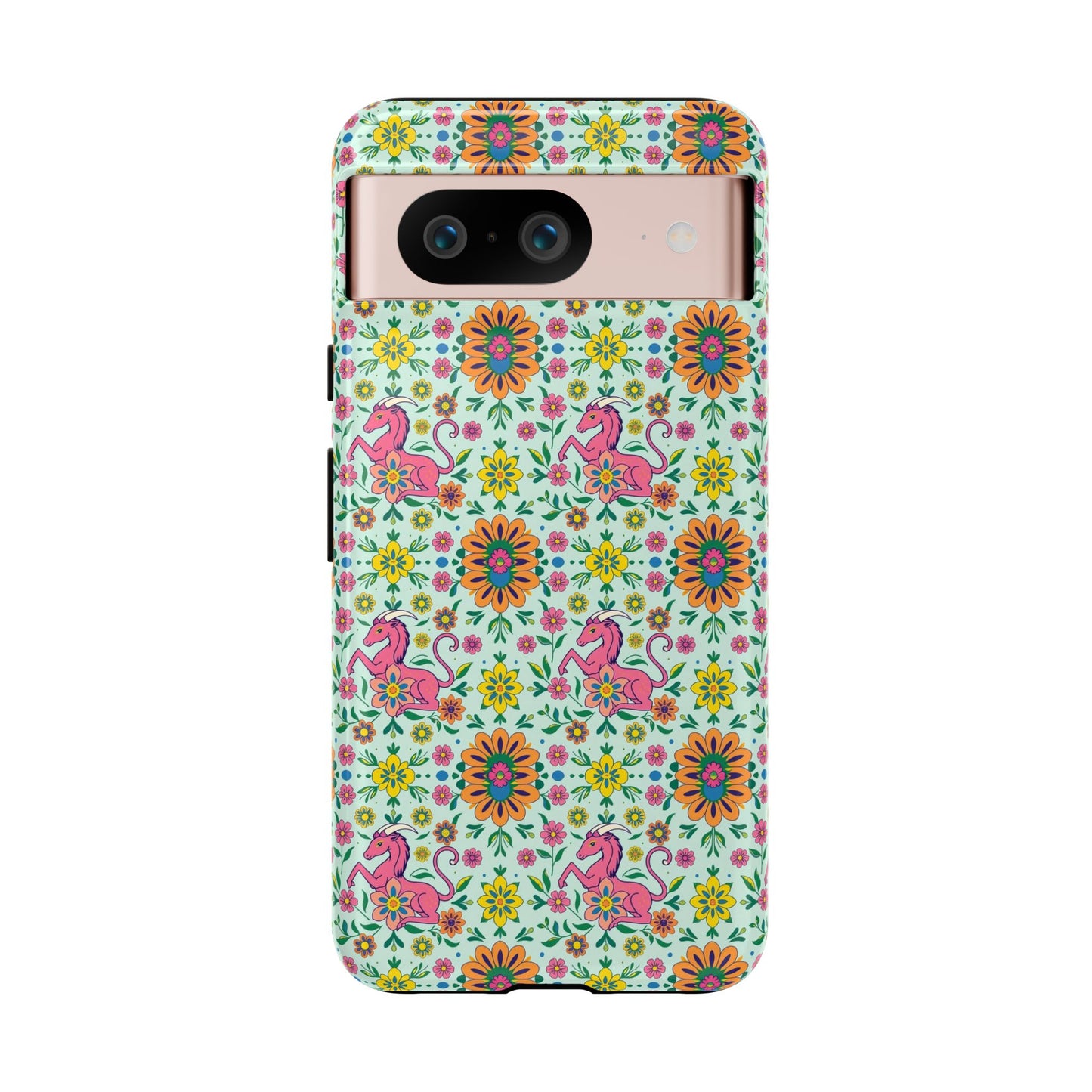 Tough Cases, Aquarius, Zodiac, Flower Pattern
