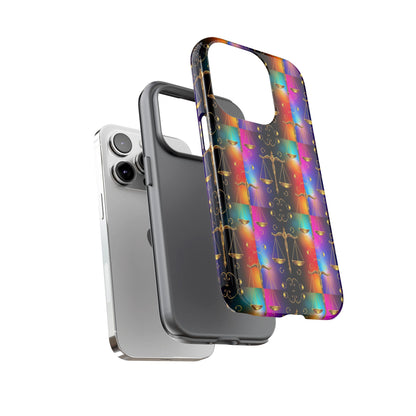 Tough Cases, Libra, Zodiac v1, Metal Pattern