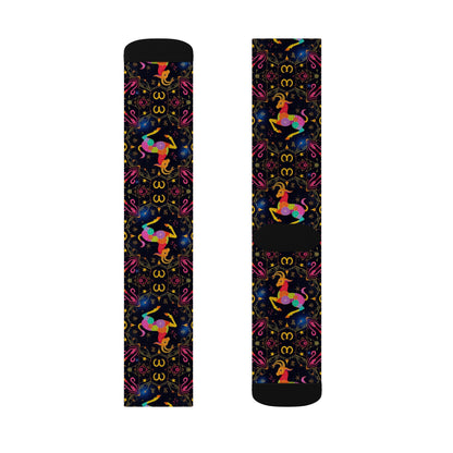Sublimation Socks, Capricorn, Zodiac v3, Pattern