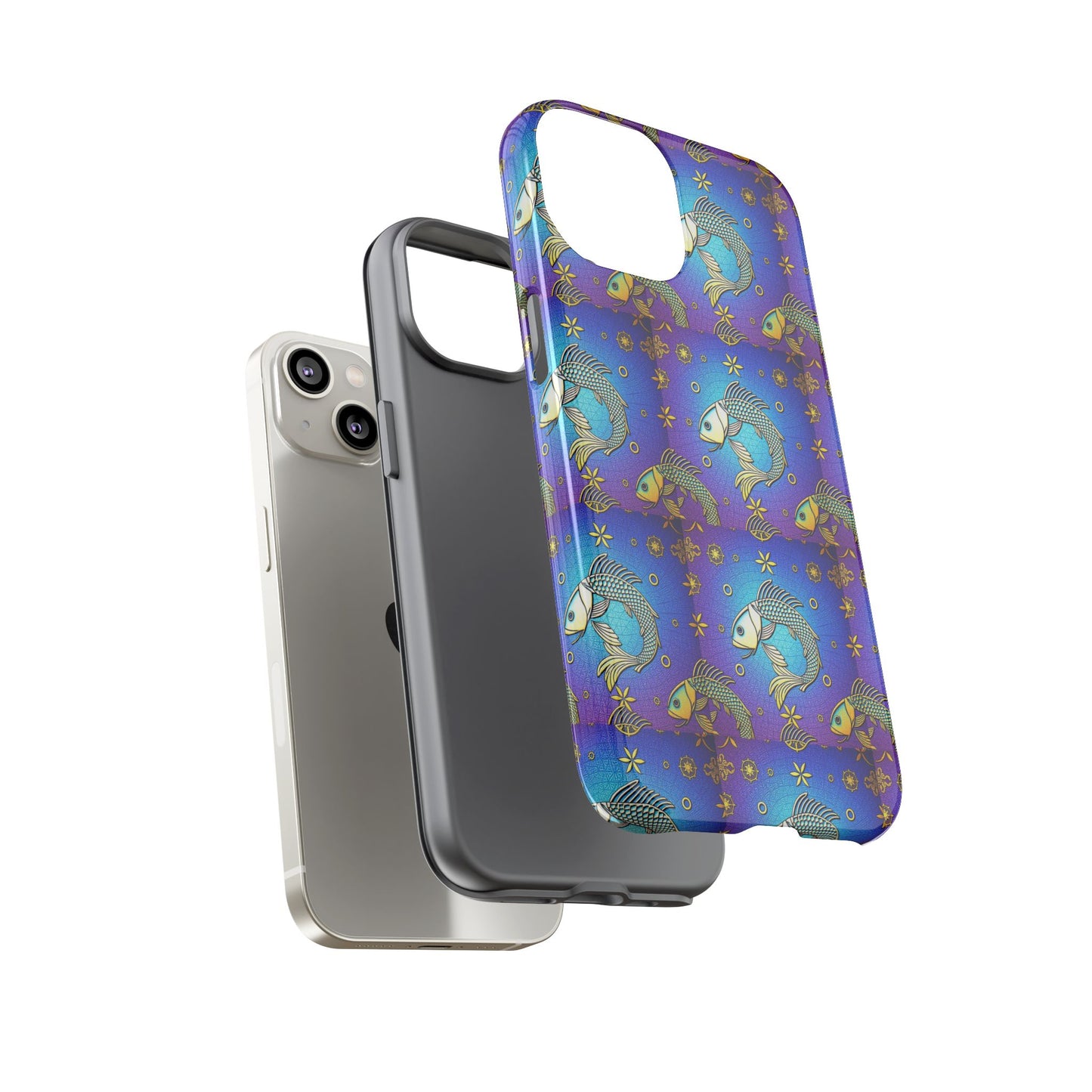 Tough Cases, Pisces, Zodiac v2, Metal Pattern