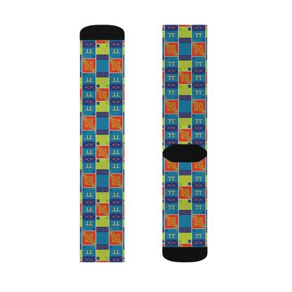 Sublimation Socks, Gemini, Zodiac v1, Shapes Pattern