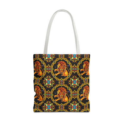 Tote Bag (AOP), Leo, Zodiac, Jewel Pattern