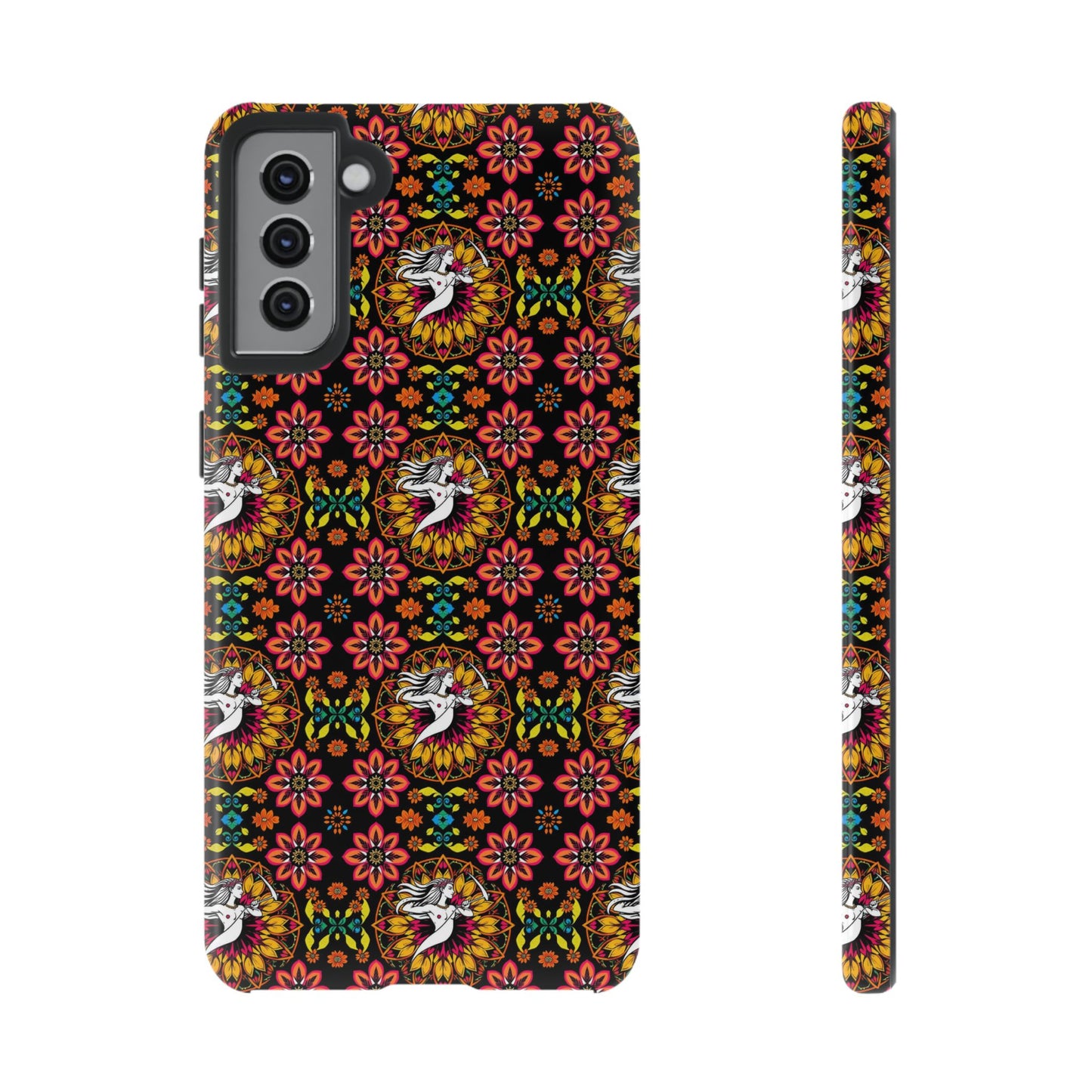 Tough Cases, Sagittarius, Zodiac v2, Flower Pattern