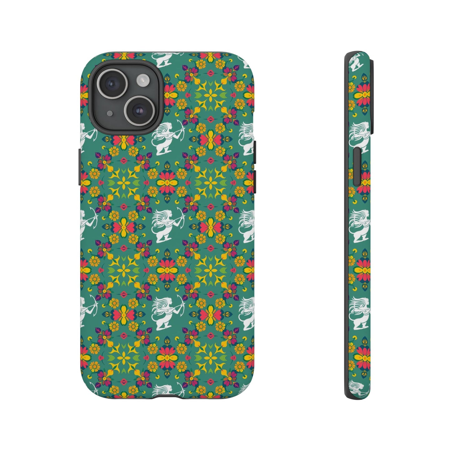 Tough Cases, Sagittarius, Zodiac, Flower Pattern