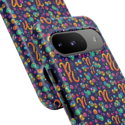 Tough Cases, Aquarius, Zodiac, Bubble Pattern