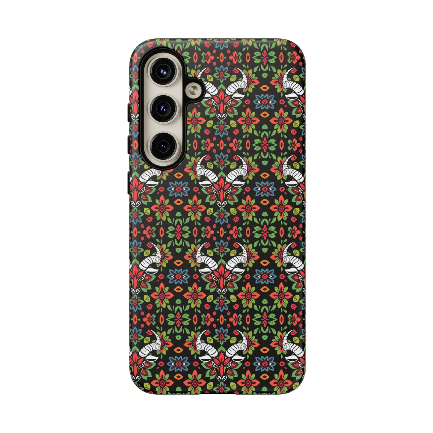 Tough Cases, Taurus, Zodiac v2, Flower Pattern