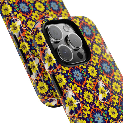 Tough Cases, Aquarius, Zodiac v3, Flower Pattern