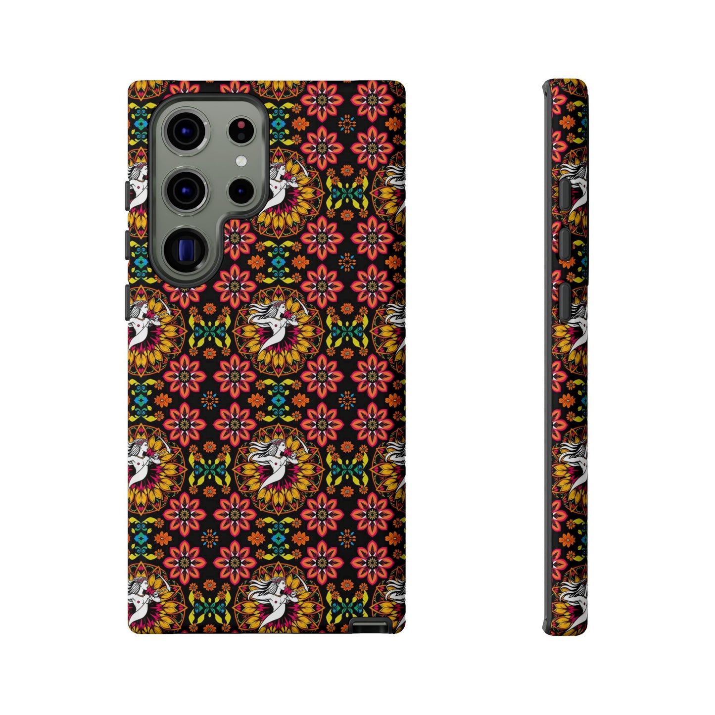 Tough Cases, Sagittarius, Zodiac v2, Flower Pattern