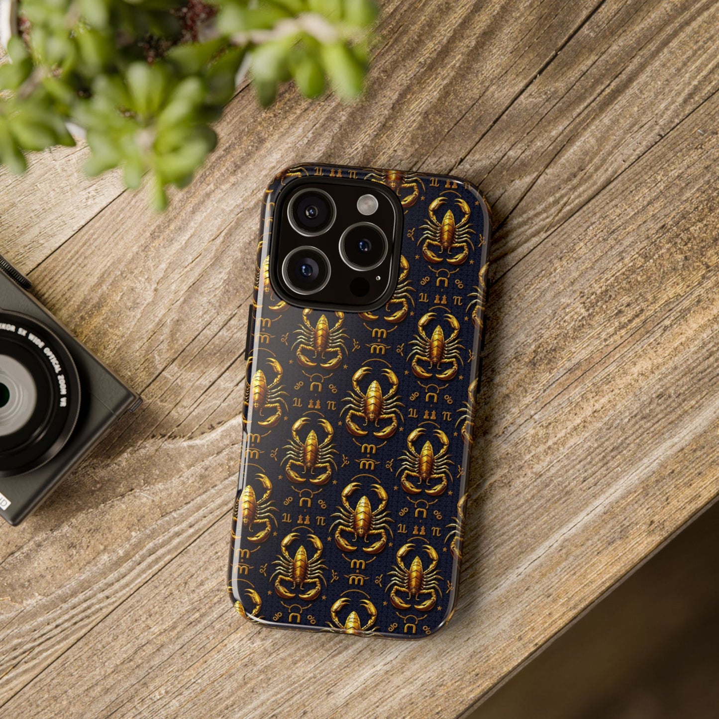 Tough Cases, Scorpio, Zodiac, Metal Pattern