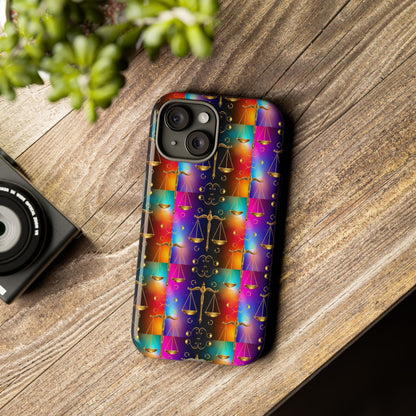 Tough Cases, Libra, Zodiac v1, Metal Pattern