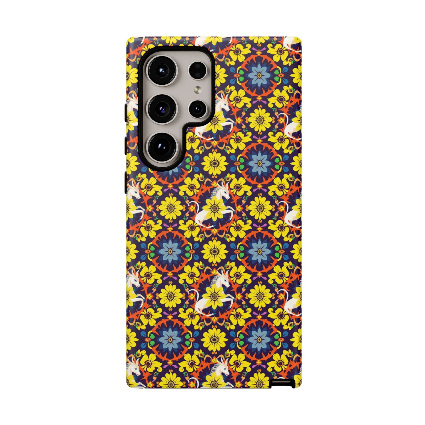 Tough Cases, Aquarius, Zodiac v3, Flower Pattern