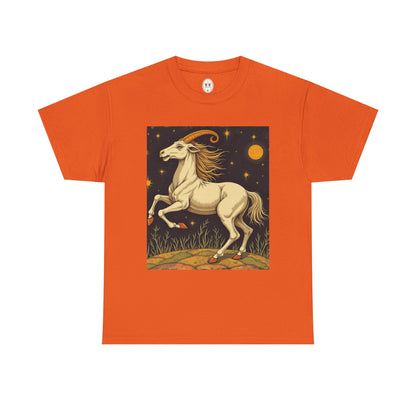 Unisex Heavy Cotton T-Shirt, Aries Animal, Zodiac Design