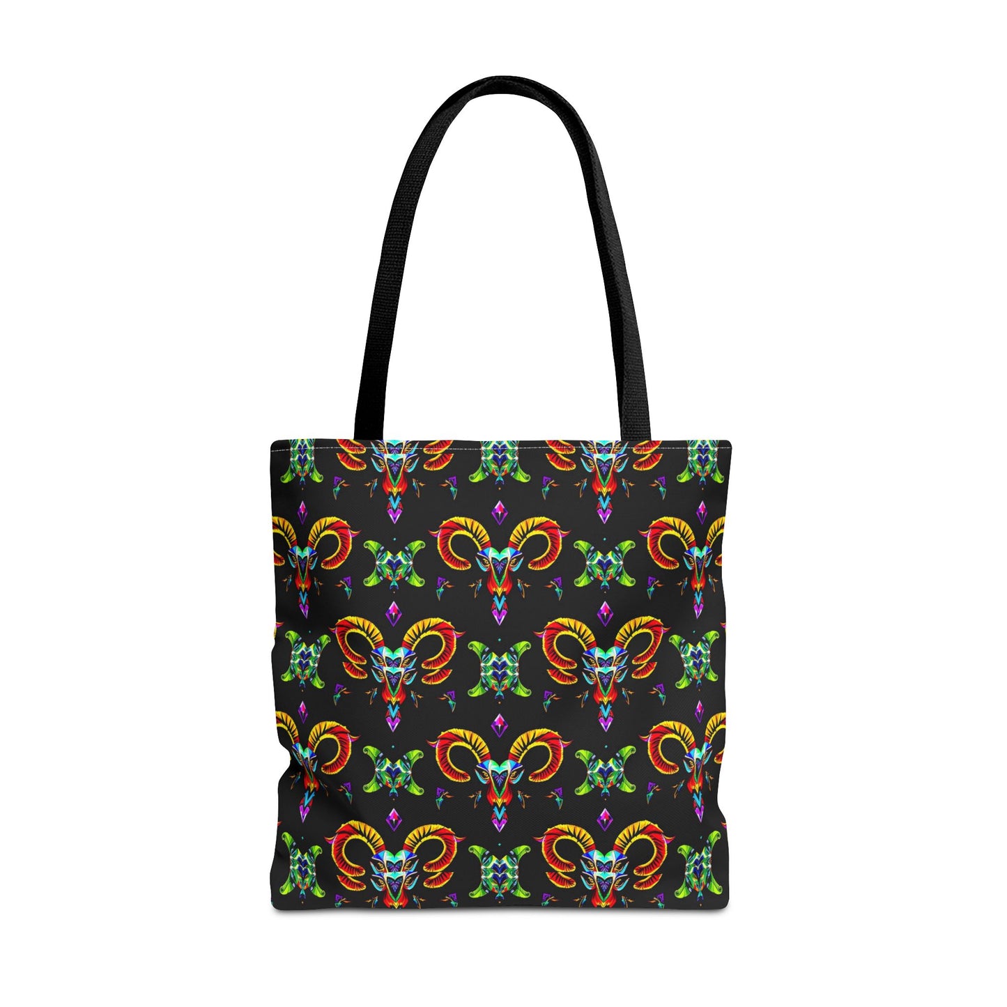 Tote Bag (AOP), Aries, Zodiac, Jewel Pattern