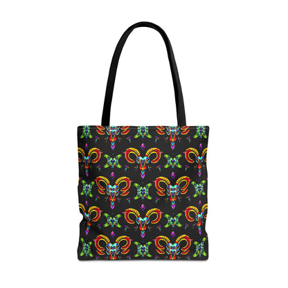 Tote Bag (AOP), Aries, Zodiac, Jewel Pattern