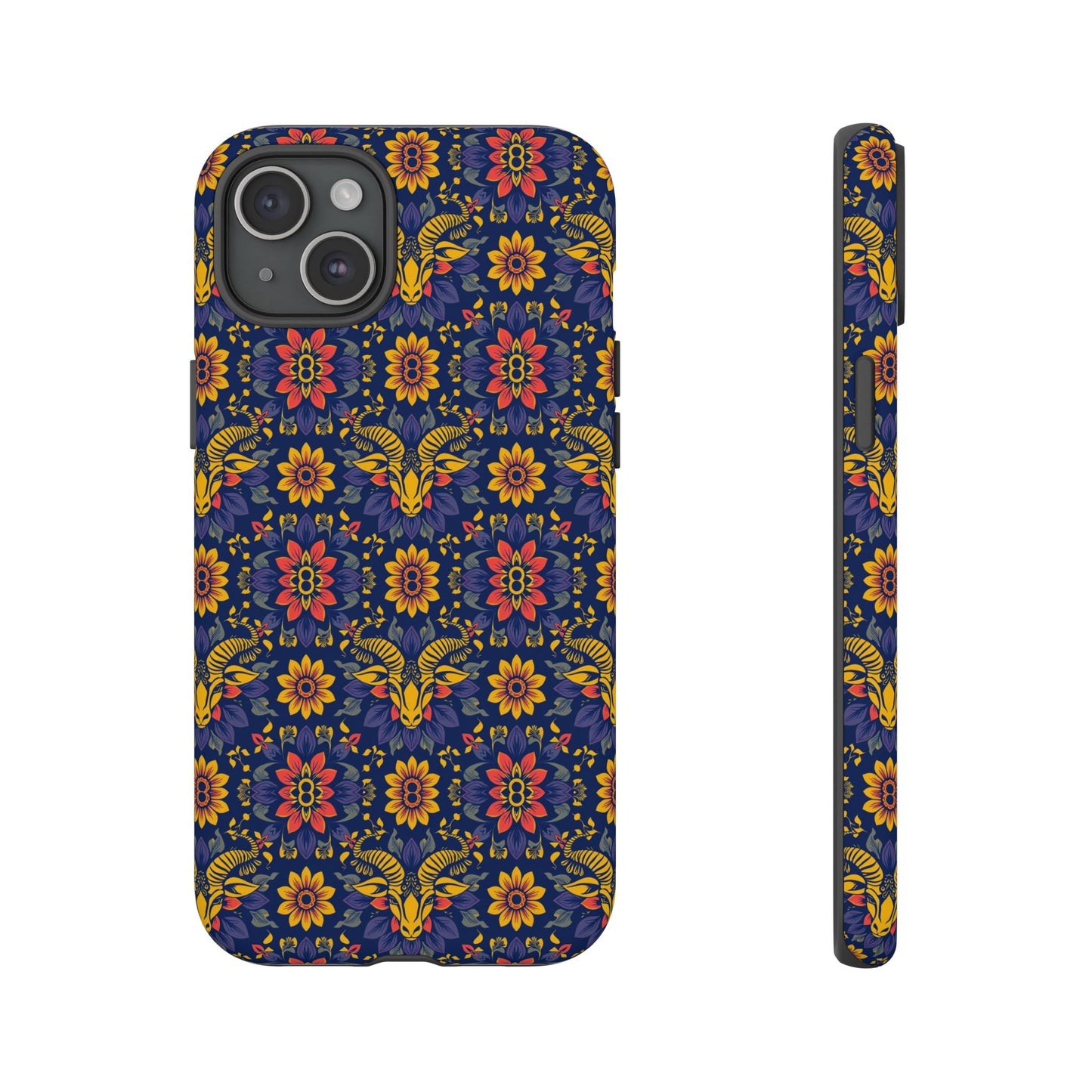 Tough Cases, Taurus, Zodiac v3, Flower Pattern