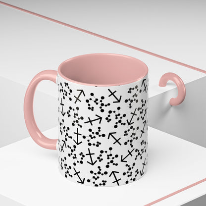 Accent Coffee Mug with the Sagittarius sign (11, 15oz)