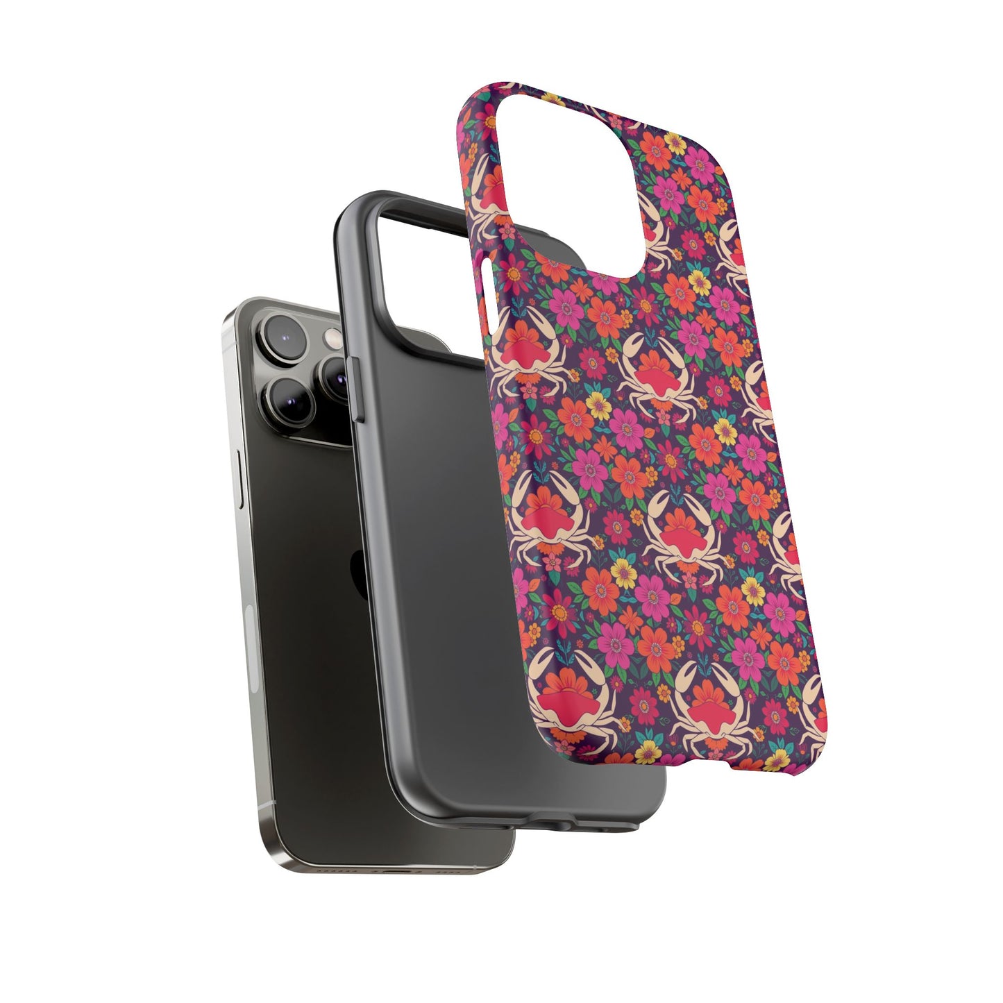 Tough Cases, Cancer, Zodiac v1, Flower Pattern