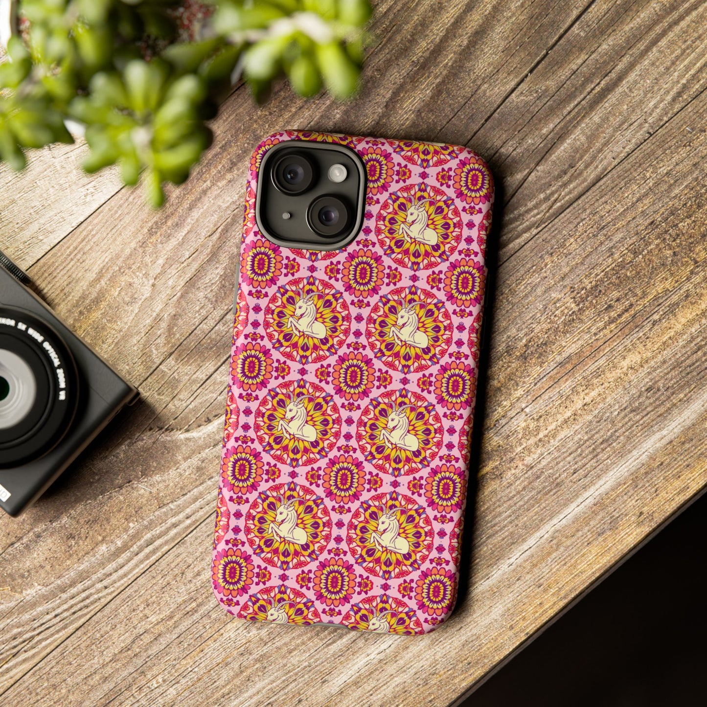 Tough Cases, Capricorn, Zodiac v4, Flower Pattern