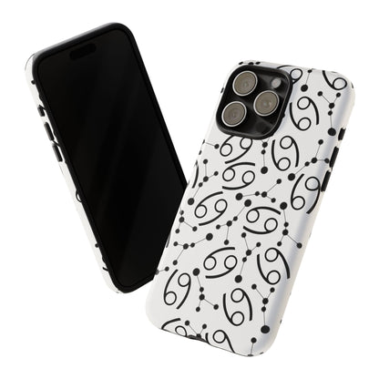 Tough Cases with the Cancer Zodiac sign for iPhone, Samsung Galaxy, and Google Pixel devices
