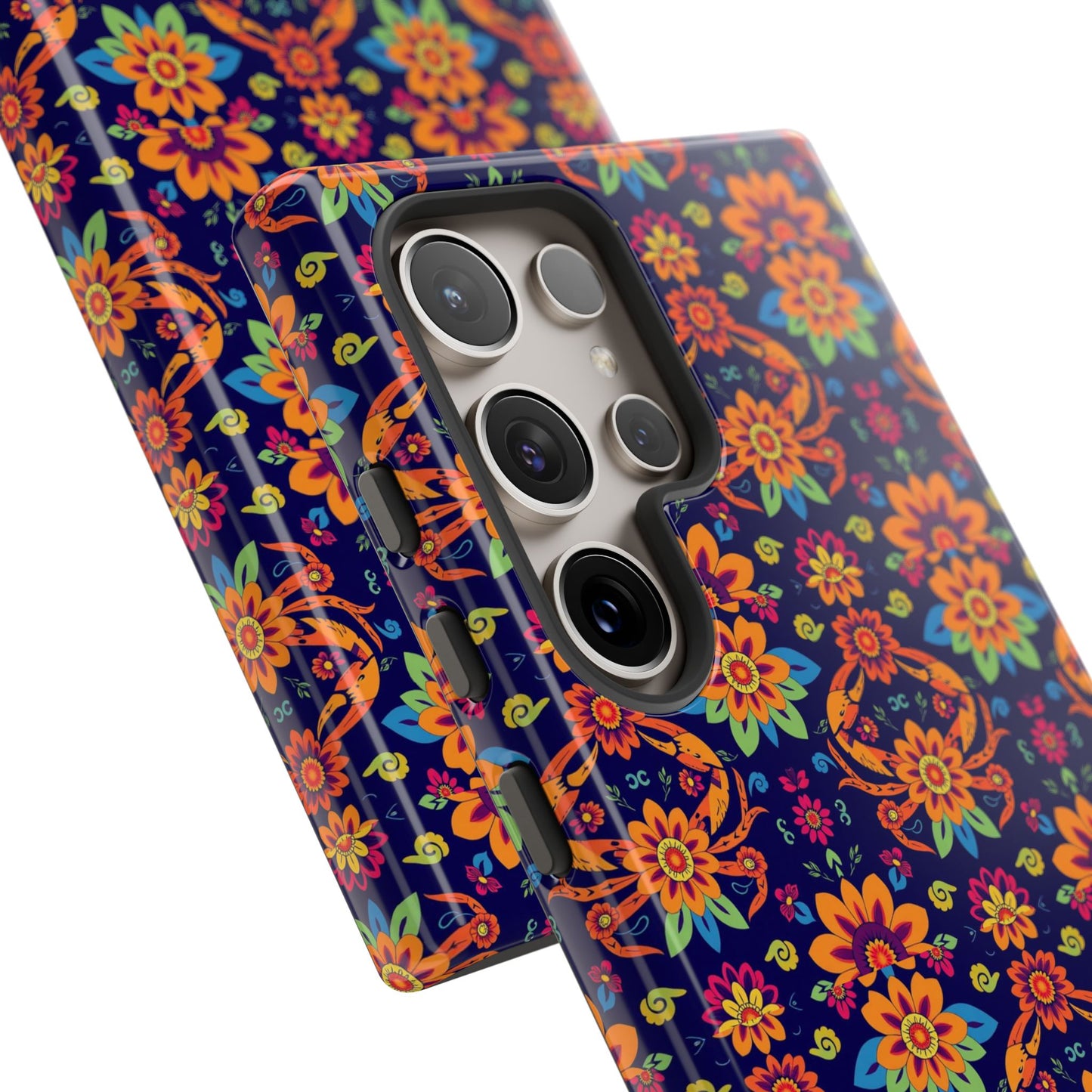 Tough Cases, Cancer, Zodiac, Flower Pattern
