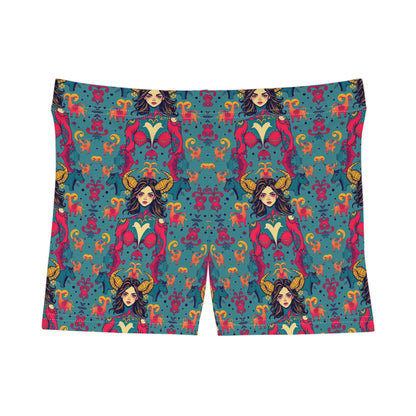 Women's Shorts, (AOP), Taurus, Zodiac v3, Sexy Pattern
