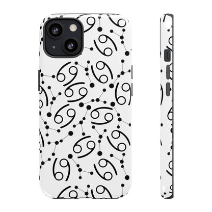 Tough Cases with the Cancer Zodiac sign for iPhone, Samsung Galaxy, and Google Pixel devices