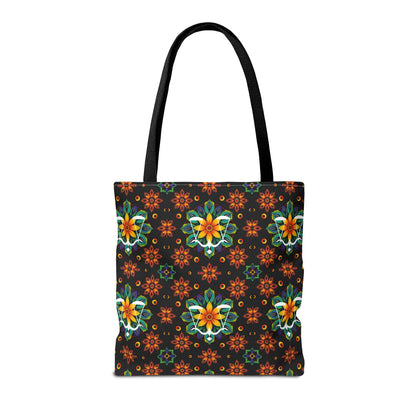 Tote Bag (AOP), Libra, Zodiac v2, Flower Pattern