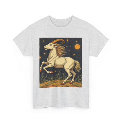 Unisex Heavy Cotton T-Shirt, Aries Animal, Zodiac Design