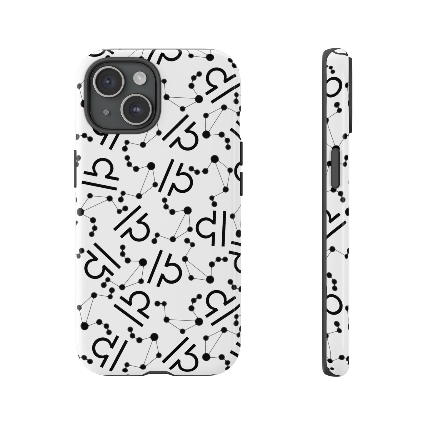 Tough Cases with the Libra Zodiac sign for iPhone, Samsung Galaxy, and Google Pixel devices