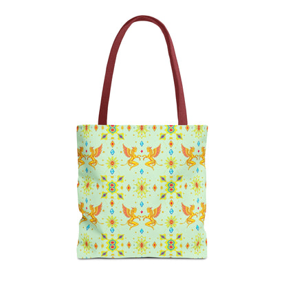 Tote Bag (AOP), Gemini, Zodiac v1, Jewel Pattern