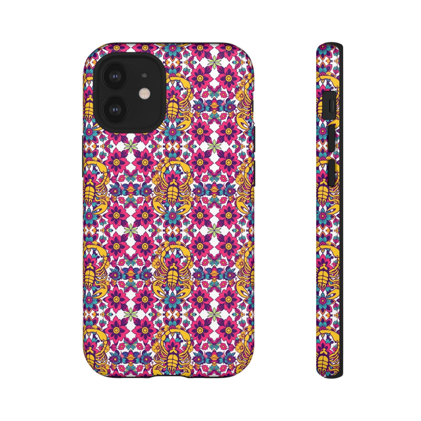 Tough Cases, Scorpio, Zodiac v2, Flower Pattern